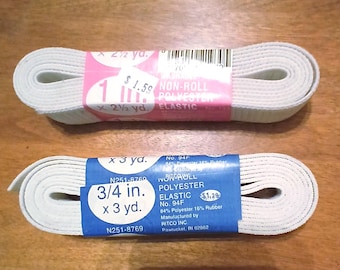 Weisser Bund im Set von 2 Grössen von Stretchrite Polyester Elastic