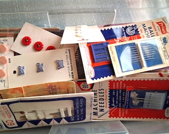 Nähverschlüsse Druckknöpfe Sicherheitsnadeln Nadeln: Vintage Zubehör