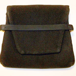 Pochette nera anni &#39;40: borsa vintage HL USA, accessorio da sposa