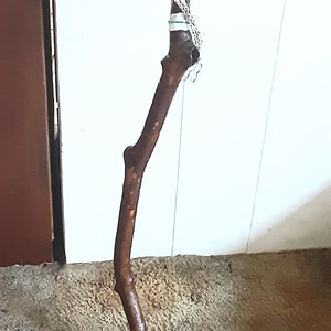 Cane Hand Whittled Crafted Carved Wood Left Handed by Emmaus Canes Cosplay Rip Van Winkel Fathers Day Mothers Day Gifts Yours, Occasionally