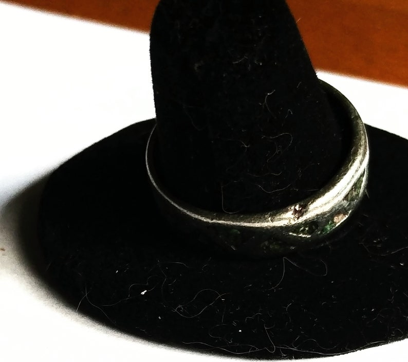 Ring El Anille Sterling Silver Turquoise Chips Vintage Jewelry Vendimia Joyeria Needs Repair SOLD AS IS