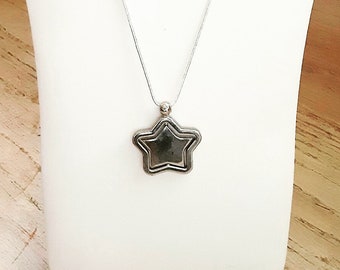 Star Pendant Necklace Colgante Collar Articulated Silver Tone Vintage Jewelry Vendimia Joyeria Yours, Occasionally