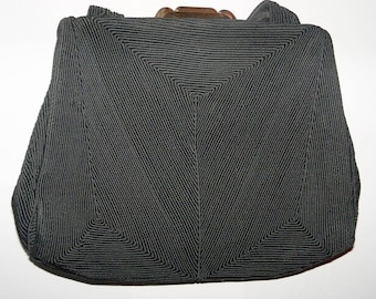 Signed Corde Black Purse Top Handle Handbag Vintage Evening Opera Bag Collectible Vendimia Bolso Yours, Occasionally