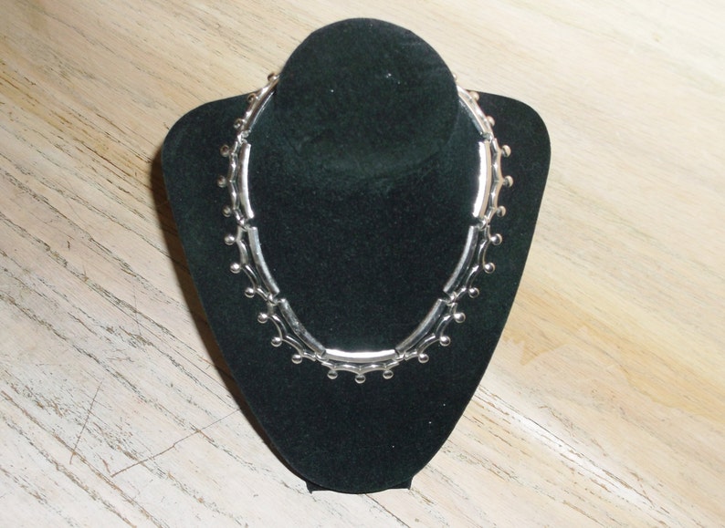 Monet Necklace Collar Steampunk Techie Industrial Choker Vintage Jewelry Vendimia Joyeria image 4