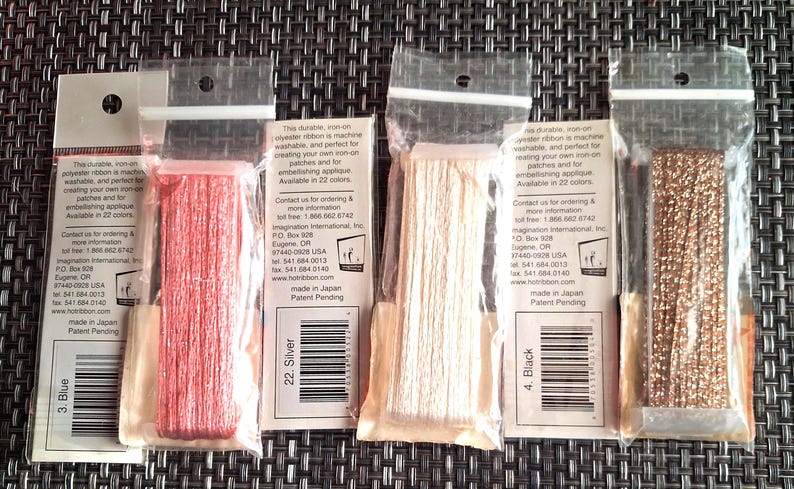 Shimmer Blend Ribbon 4 Colors and Hot Ribbon Art 3 Colors: Vintage ...