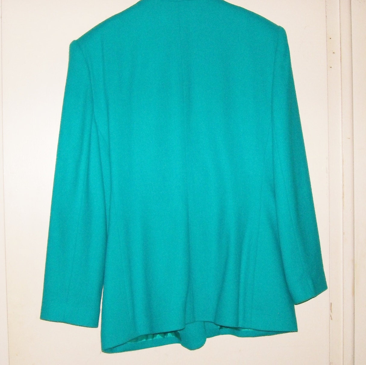 Oleg Cassini Vintage Dressy Blazer Jacket Size 16 Teal Blue | Etsy