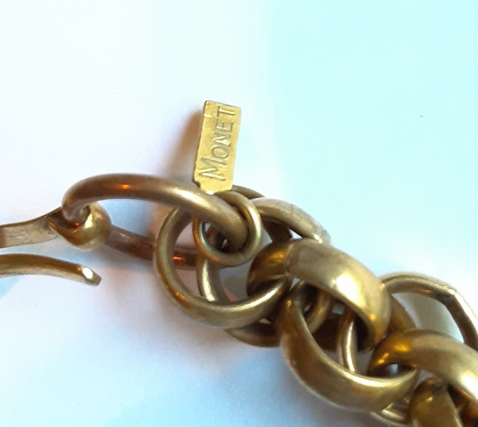 Rope Chain Necklace Collar Choker Gold Tone Bold Etsy