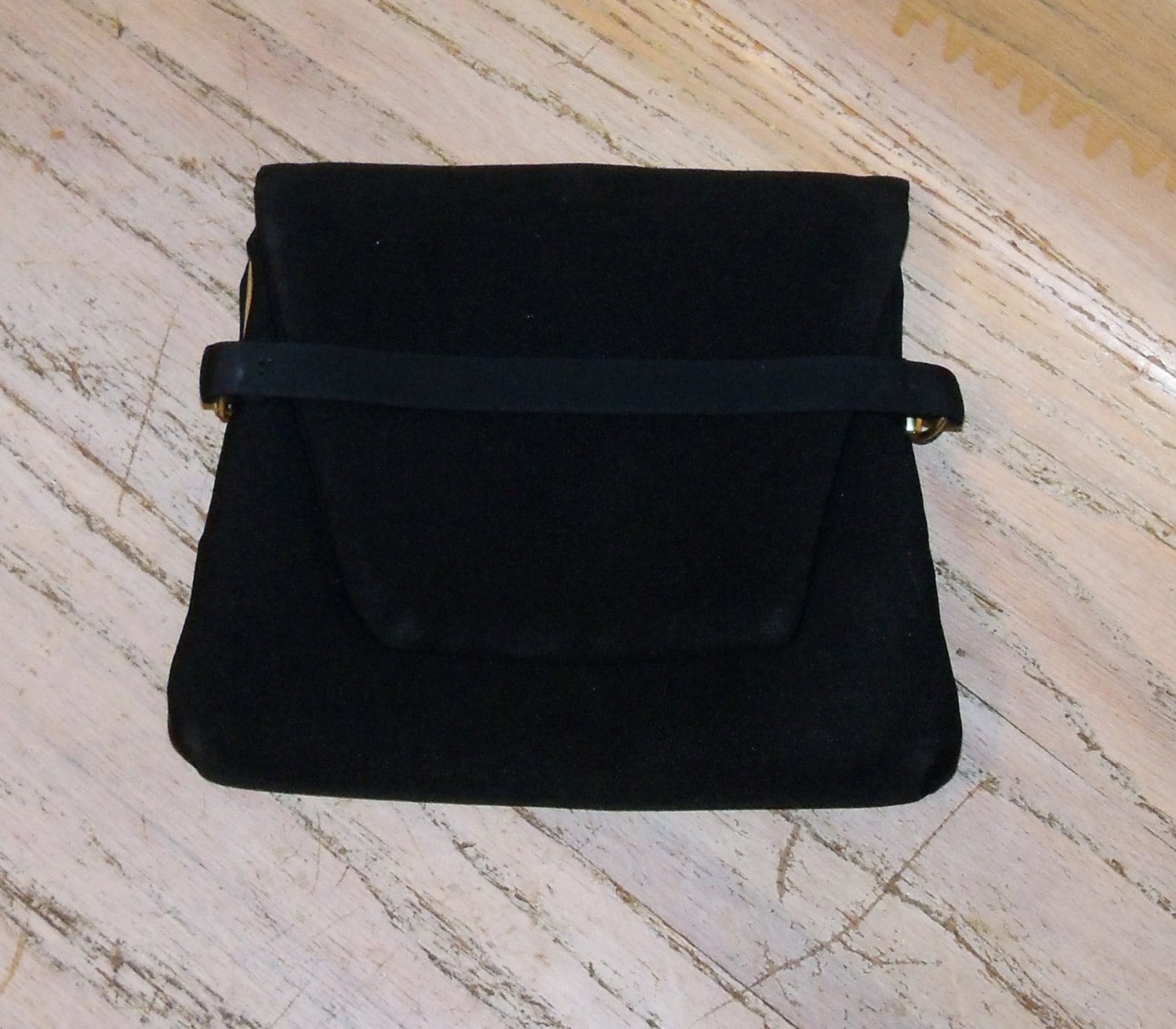 Black Clutch Purse Handbag 1940s Signed HL USA Vintage Evening | Etsy
