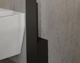 Moderner Wand Toilettenbürsten Halter | Metall WC Deko