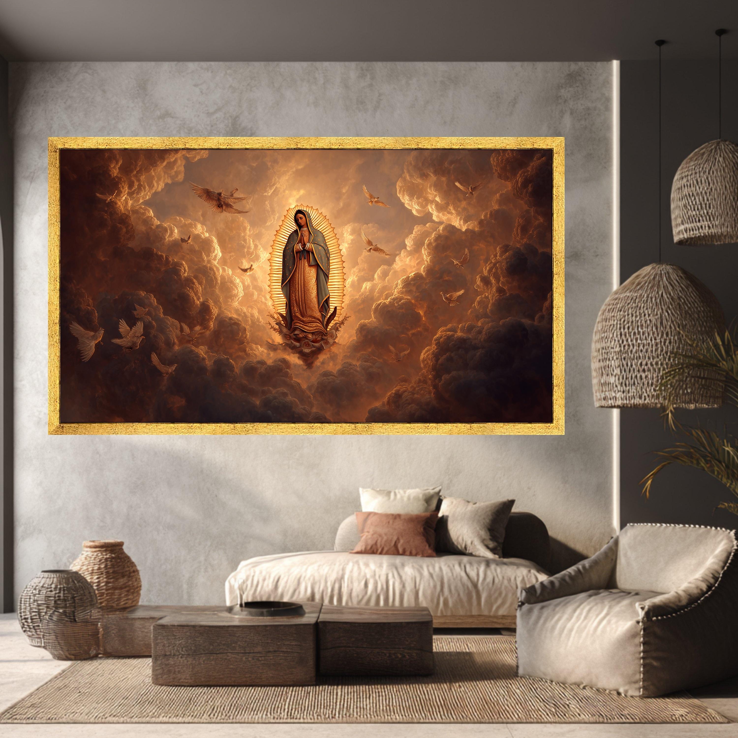 Virgin Mary Canvas Wall Art, Religious Catholic Decor, Spiritual Home ...