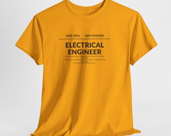 Electrical Engineer T-Shirt | Minimal Typography Tech Tee