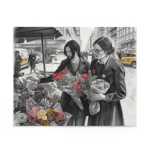 Charming Floral Jigsaw Puzzle: Cozy Family Game Night, Art Lovers Gift