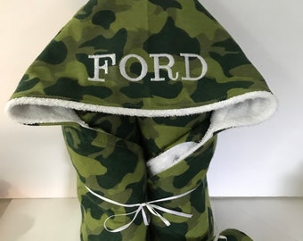 camouflage bath towels