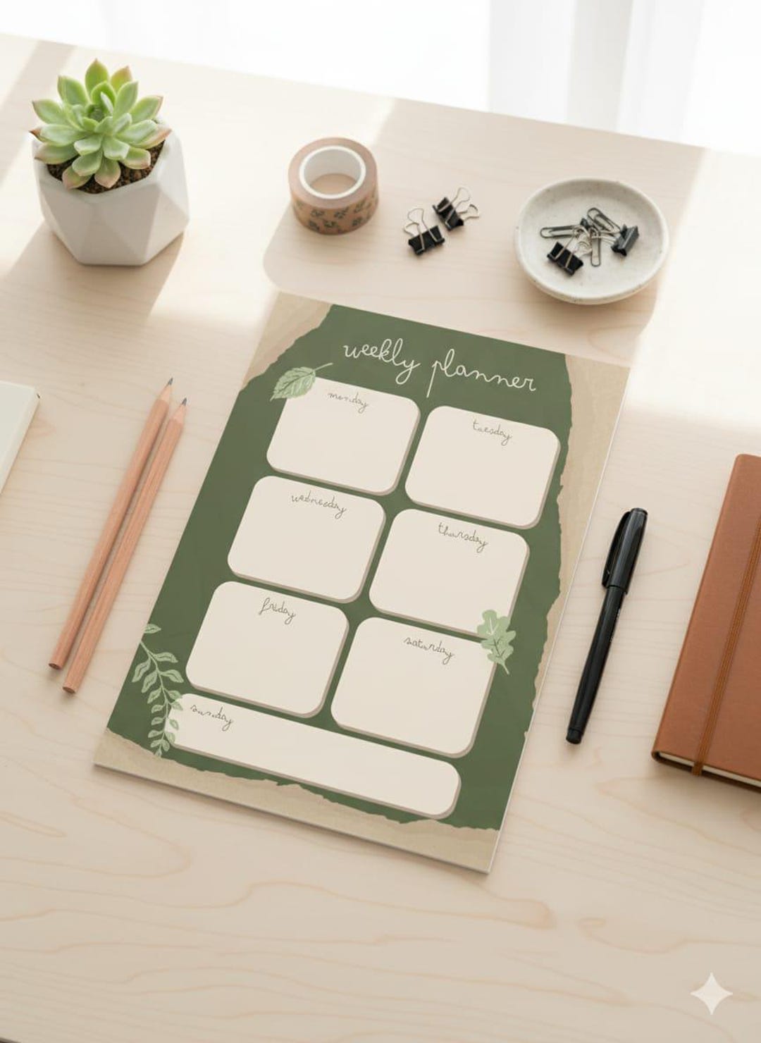 Minimalist Weekly Planner Printable: A4, US Letter (digital Download ...