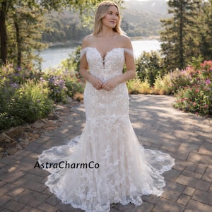 Ivory Mermaid Plus Size Wedding Dresses - Etsy