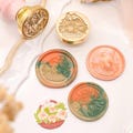 Brass sealing wax stamps, available in various styles, suitable for use on wedding invitations, diaries, envelopes, gift boxes, etc.