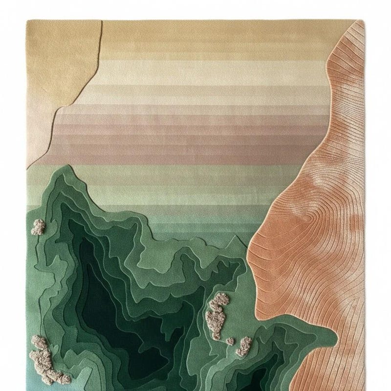Topographical Area Rug - Etsy