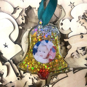 Personalized Resin Christmas Ornament 2025 – Custom Photo Kid Ornament, Kid Gift, Handmade Resin Keepsake, Family Xmas Gift, Xmas Tree Decor