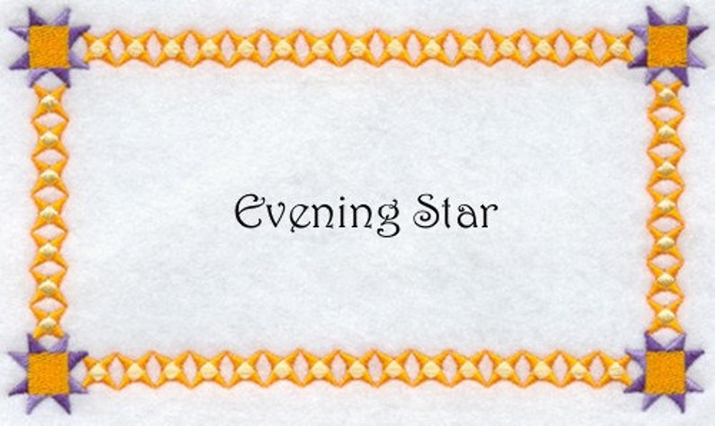 Custom Quilt Label Evening Star image 2