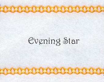 Custom Quilt Label Evening Star