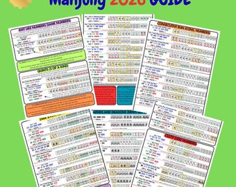 2026 American Mahjong Card Guide | Every Hand with Visual Examples | Joker Rules Highlighted | Beginner Mah Jongg Cheat Sheet PDF
