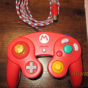 Tournament-Ready OEM GameCube Controller – “Let’s-a Go!” Mario Edition | for Melee & Smash