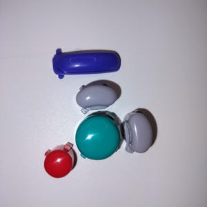 Pulsanti premium OEM calvi per controller Gamecube (A, B, X, Y, Z) - per giocatori competitivi di Smash Melee