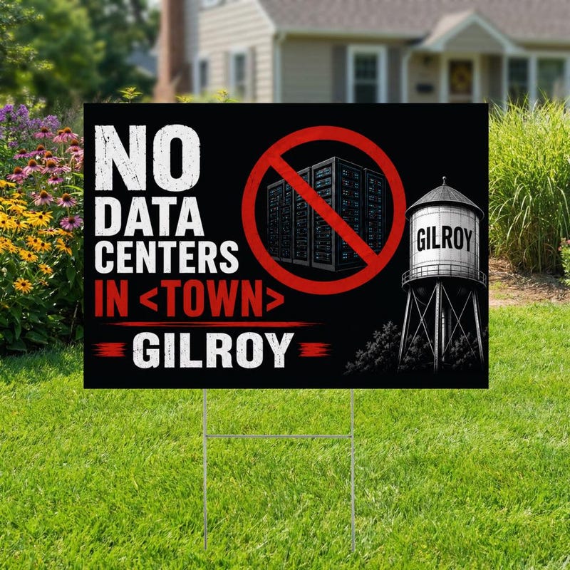 No Data Centers Sign - Etsy