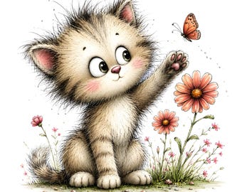 Cute Woodland Animals Clipart Bundle PNG | Whimsical Watercolor Bunny Owl Hedgehog Fox Floral Baby Animal Digital Art