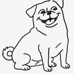 Custom Ugly Dog Portrait, Line Drawing, Bad Portrait, Line Art, Custom Portrait, Pet Portrait, Custom Dog Portrait, Pet Drawing Digital file