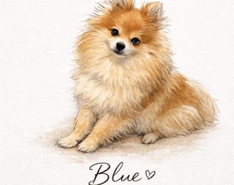 Custom Pet Memorial Watercolor portraits | Dog & Cat Digital Painting | Personalized Pet Art Gift | Pet portrait , Pet Lover Gift
