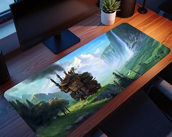 Howl's Moving Castle Mouse Pad: Anime Gaming Desk Mat