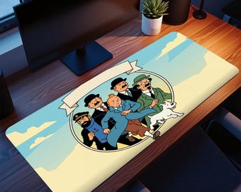The Adventures of Tintin Gaming Mouse Pad: Spill-Resistant, Ultra-Smooth