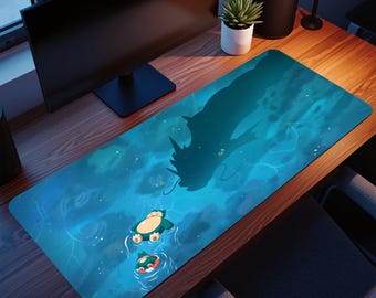 Snorlax Gaming Mouse Pad: Personalized Anime Desk Mat
