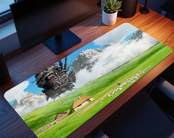 Howl's Moving Castle Mouse Pad: Anime Gaming Desk Mat