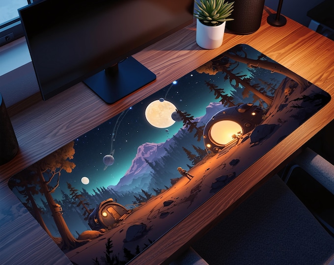 Outer Wilds Mouse Pad: Anime Gaming Desk Mat