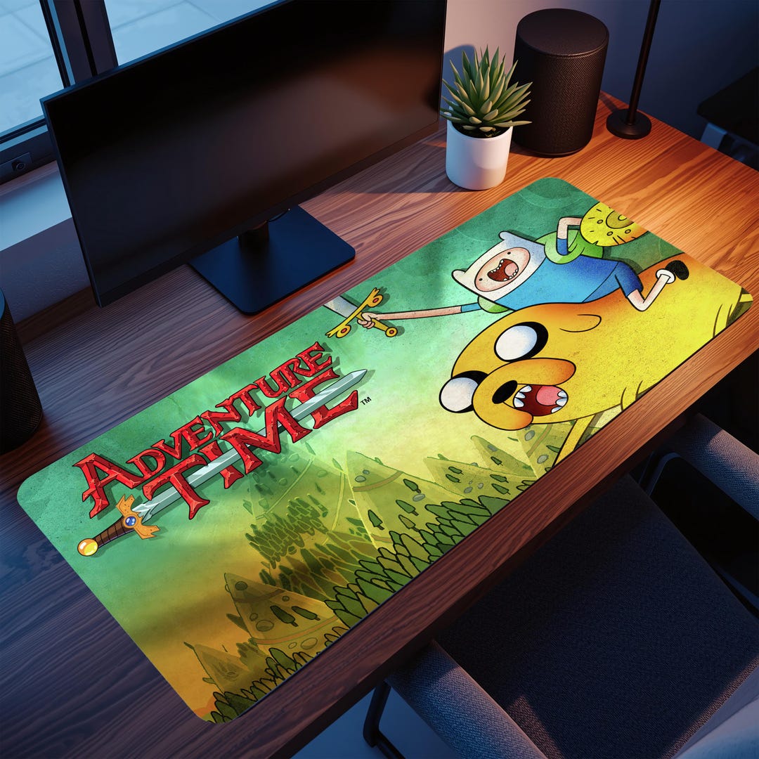 Adventure Time Gaming Mouse Pad: Personalized Desk Mat - Etsy