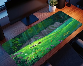 Pixel Art Mouse Pad: Anime Gaming Desk Mat
