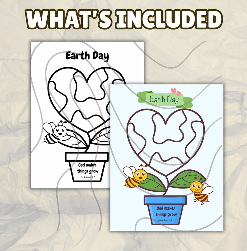 Earth Day Craft for Kids, Torn Paper Bible Craft, Preschool Earth Day ...
