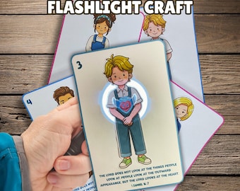 God Looks at the Heart Bible Craft, Simple Old Testament Kids Activity, Shine-a-Light, Sunday School Lesson, Christian Homeschooling, Church
