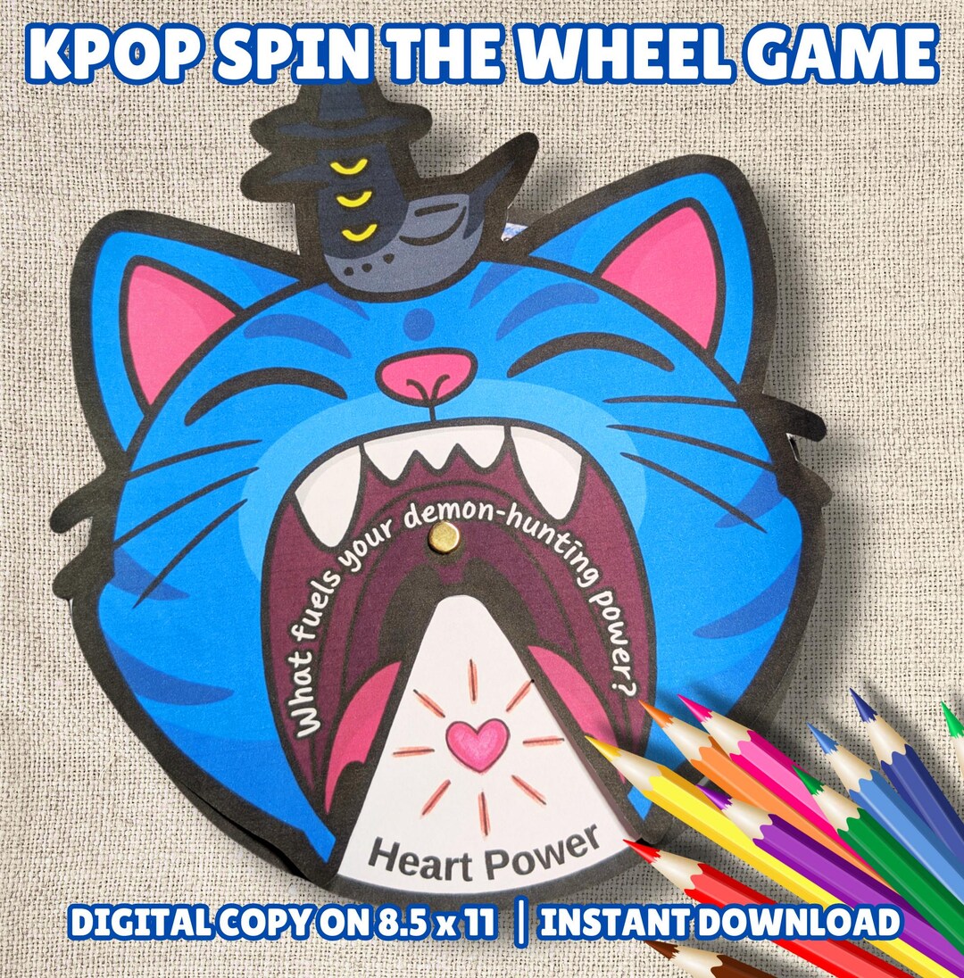 Derpy Color Craft Kpop Derpy Spin the Wheel Craft, Kids Coloring Activity, Demon Hunter ...
