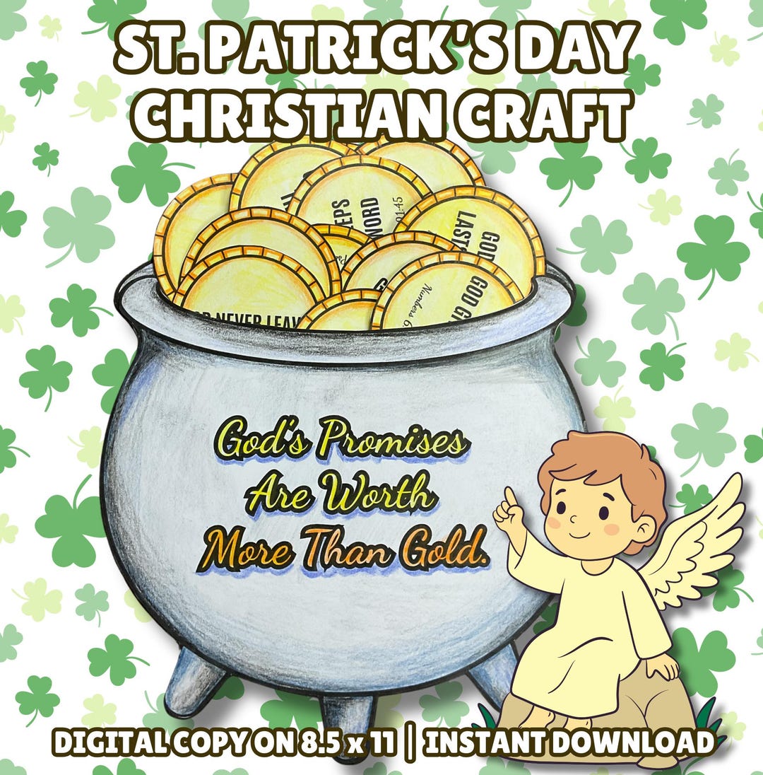 St Patrick's Day Bible Craft, Christian Saint Patricks Day Sunday ...