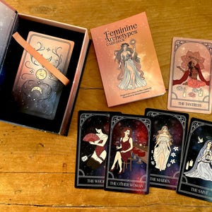 Feminine Archetypes Oracle Card Deck • Jungian Shadow Work, Divine Feminine & Goddess Cards image 2
