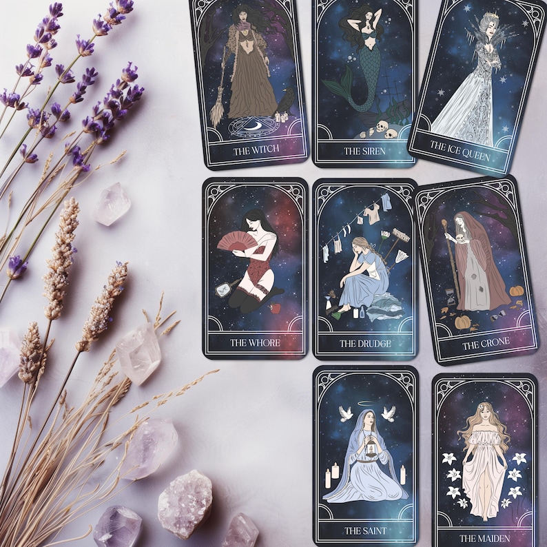 Feminine Archetypes Oracle Card Deck • Jungian Shadow Work, Divine Feminine & Goddess Cards image 4