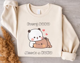 Bubu Dudu Sweatshirt: Passendes Paar Kawaii Bär Hoodie