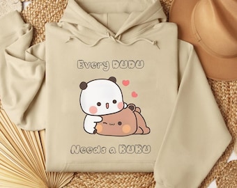 Bubu Dudu Paar Hoodie | Niedliches Unisex Sweatshirt aus Fleece