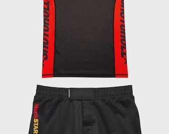 Shoyoroll Batch 146 BlackSTAR Retro Rash guard SS & MMA Shorts set