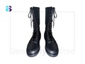 Men Pro Wrestling Black Boots, Lightweight Comfortable Leather Wrestling Shoes, Premium Professional Wrestling Gear, Custom Wrestler Wear product logo