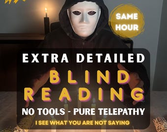 Blind Reading, Same Hour Psychic Reading, Spiritual Guidance PDF, Blind Tarot Reading, Psychic Insights