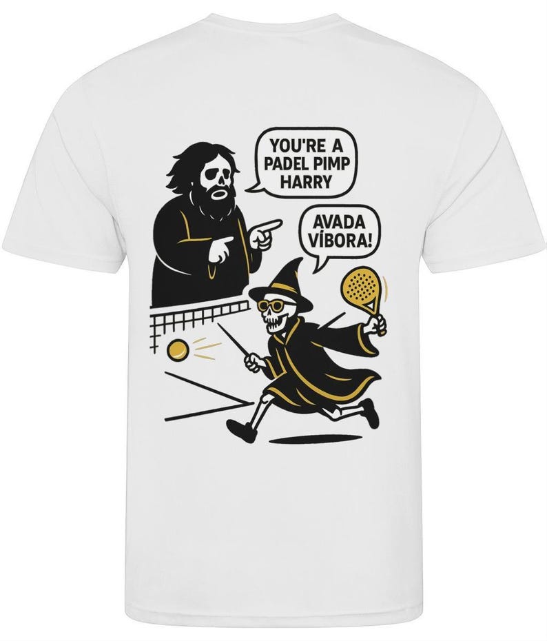 Pimp Racket Padel Pimps - You're a Padel Pimp Harry T-shirt White - Etsy